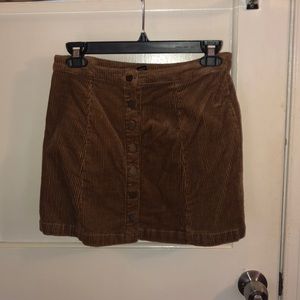 Corduroy Mini Skirt